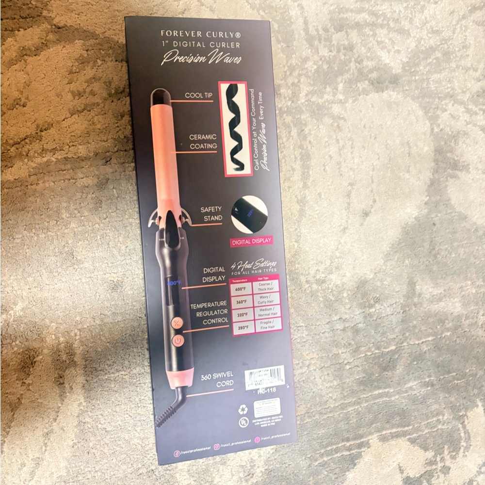 Forever Curly 1" Digital Curling Wand